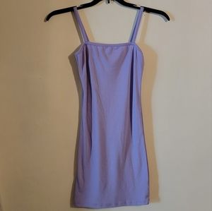 Purple Spaghetti Strap Dress